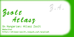 zsolt atlasz business card